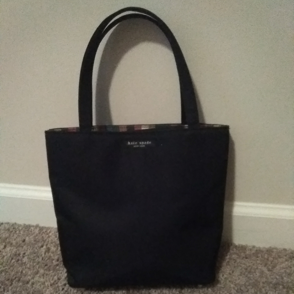 Kate Spade small black nylon handbag